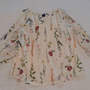 Kaari blue women's blouse